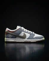 NK Leather Panelled Skate Low Grey White Brown