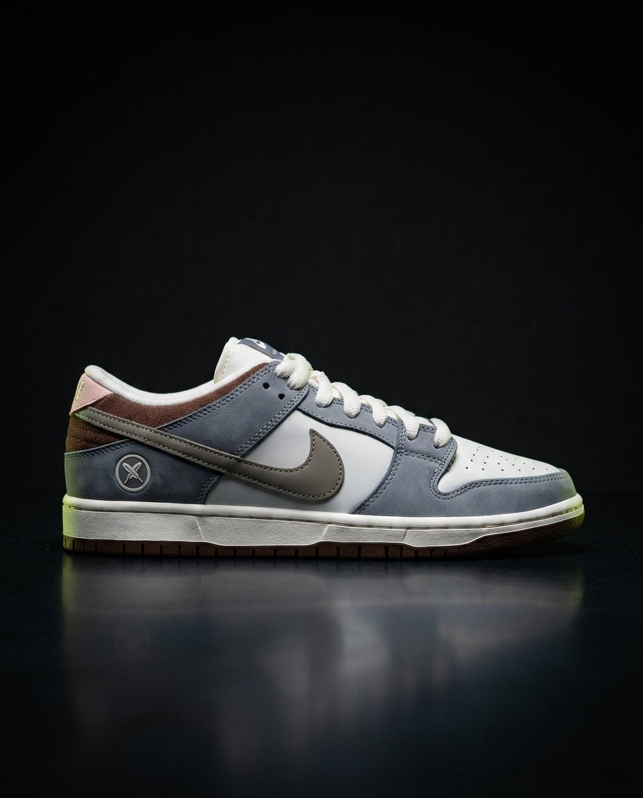 NK Leather Panelled Skate Low