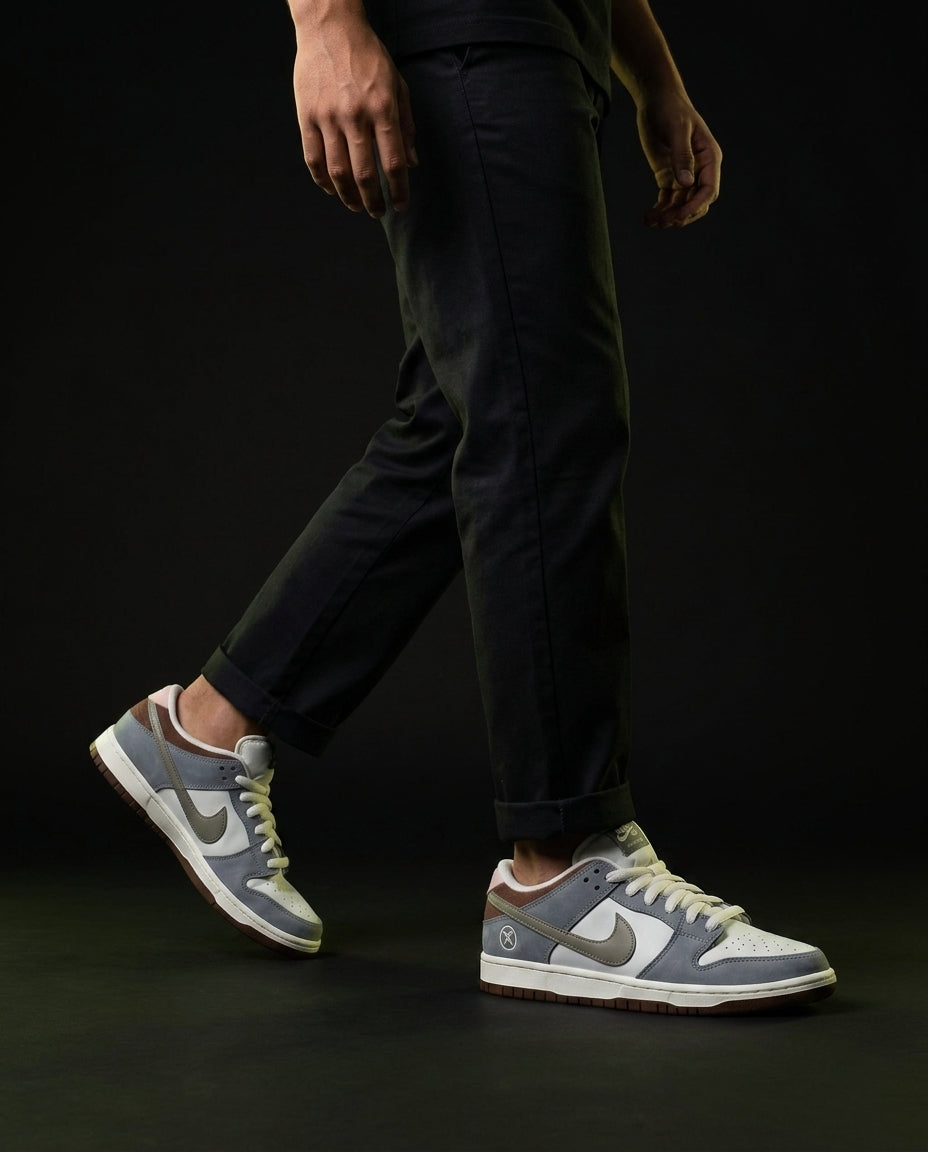 NK Leather Panelled Skate Low