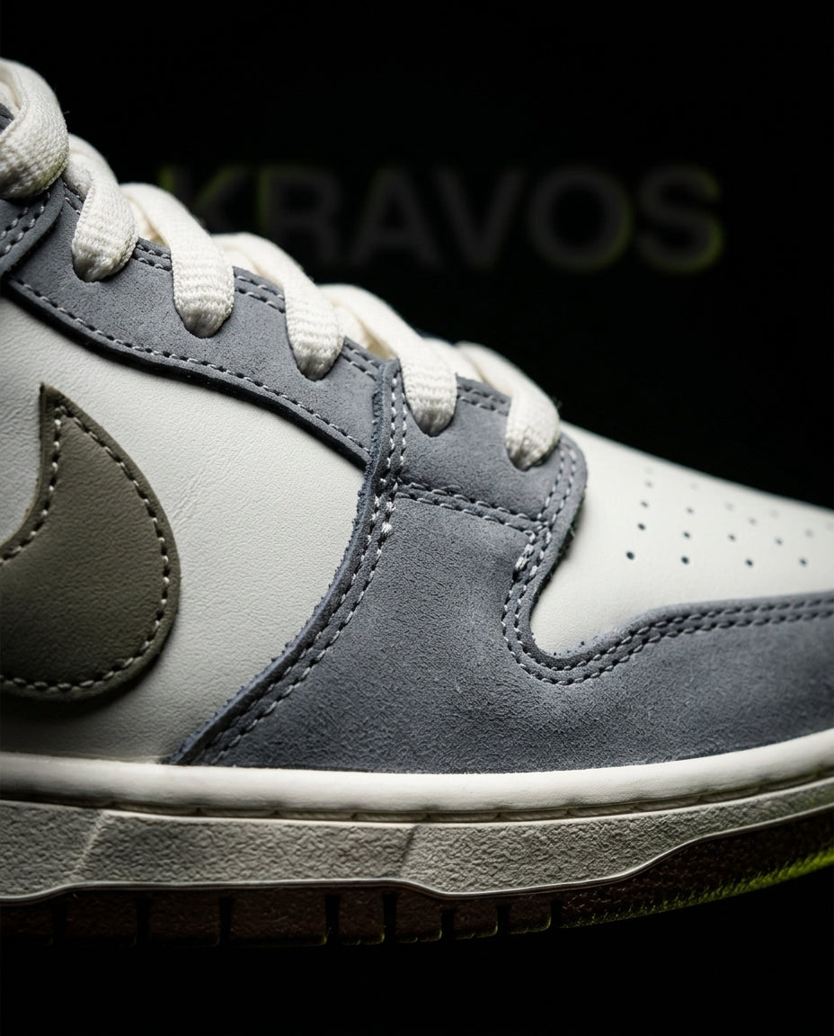 NK Leather Panelled Skate Low