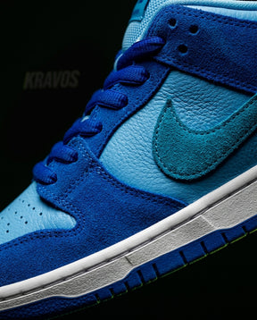 NK Leather Panelled Skate Trainer Mixed 2 Blue Royal