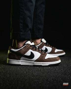 NK Leather Panelled Skate Trainer Mixed 2 Brown White Black