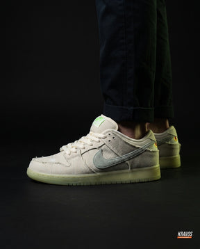 NK Leather Panelled Skate Trainer Mixed 2 Off White Mint