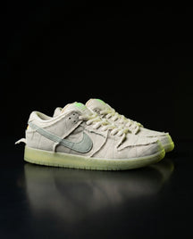 NK Leather Panelled Skate Trainer Mixed 2 Off White Mint