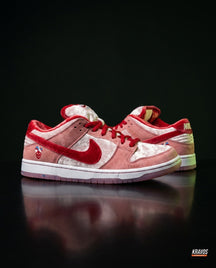 NK Leather Panelled Skate Trainer Mixed 1 Pink Red White