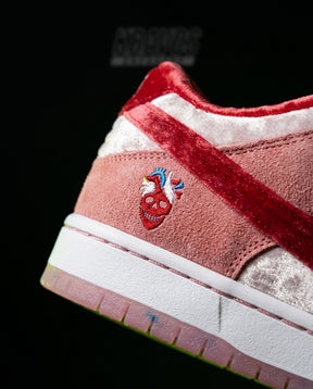 NK Leather Panelled Skate Trainer Mixed 1 Pink Red White