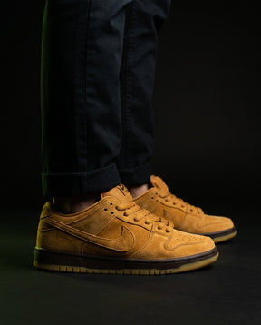NK Leather Panelled Skate Trainer Mixed 2 Wheat Gum