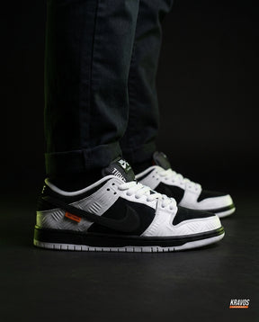 NK Leather Panelled Skate Trainer Mixed 1 White Black