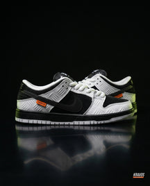 NK Leather Panelled Skate Trainer Mixed 1 White Black