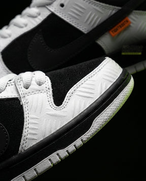 NK Leather Panelled Skate Trainer Mixed 1 White Black