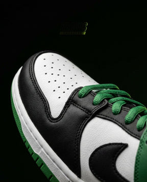 NK Leather Panelled Skate Trainer Mixed 1 White Black Green