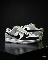 NK Leather Panelled Skate Trainer Mixed 1 White Black Grey