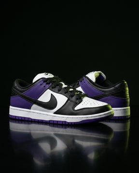 NK Leather Panelled Skate Trainer Mixed 1 White Black Purple
