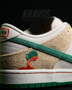 NK Leather Panelled Skate Trainer Mixed 2 White Khaki Green