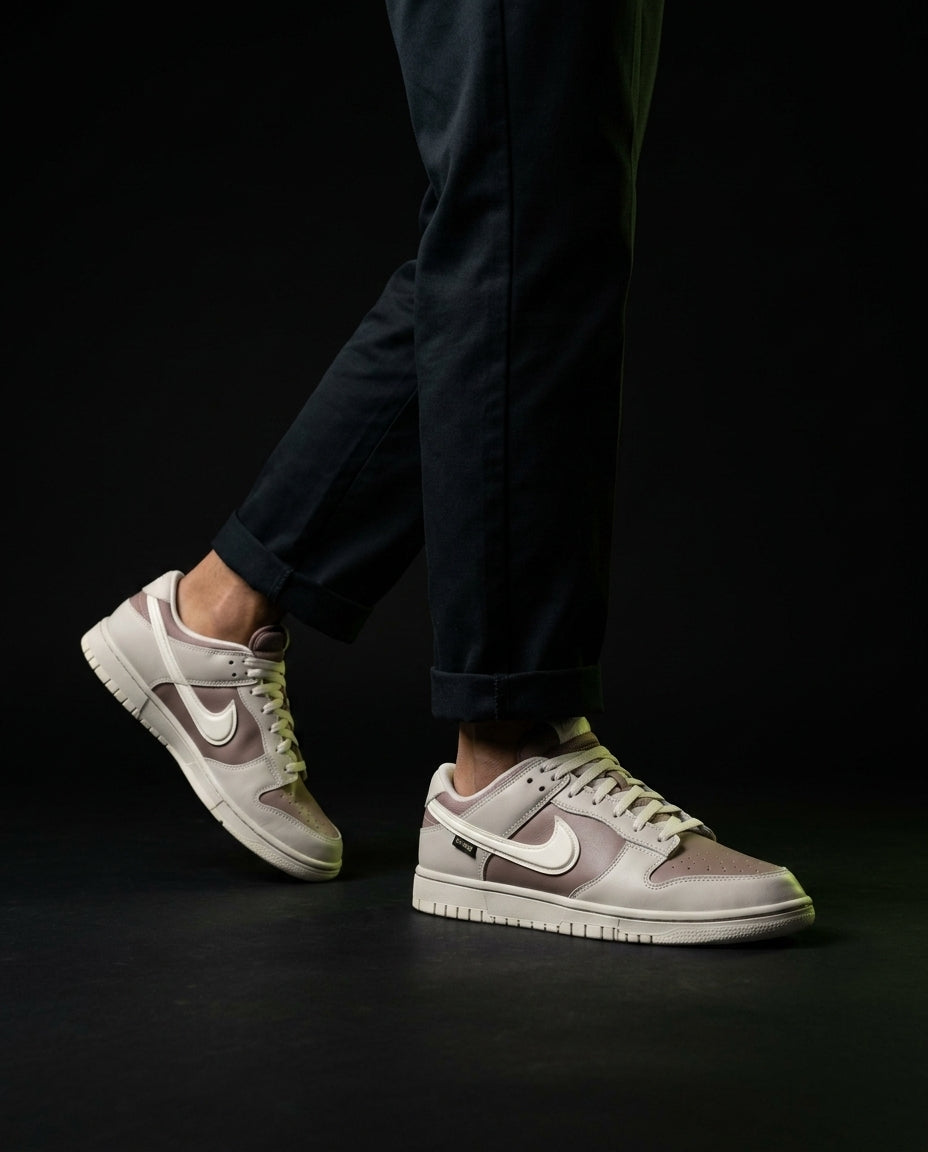 NK Leather Panelled Weatherproof Court Trainer