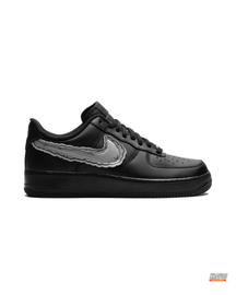 NK Leather Patch-Swoosh Court Trainer Triple Black #tripleblack