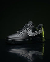 NK Leather Patch-Swoosh Court Trainer Triple Black