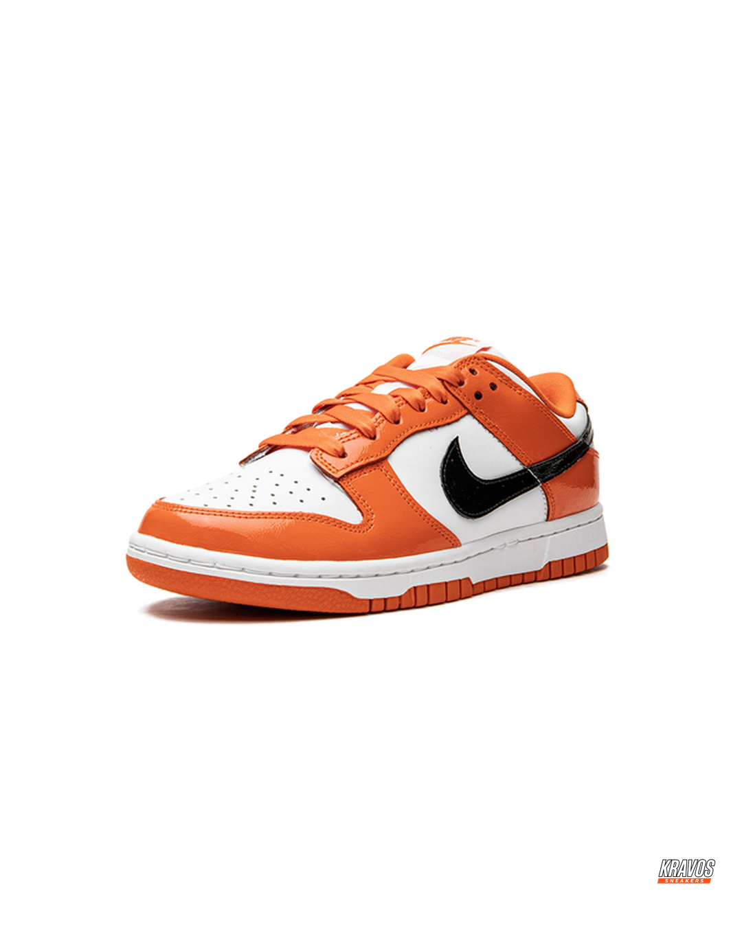NK Leather Patent Panelled Court Trainer