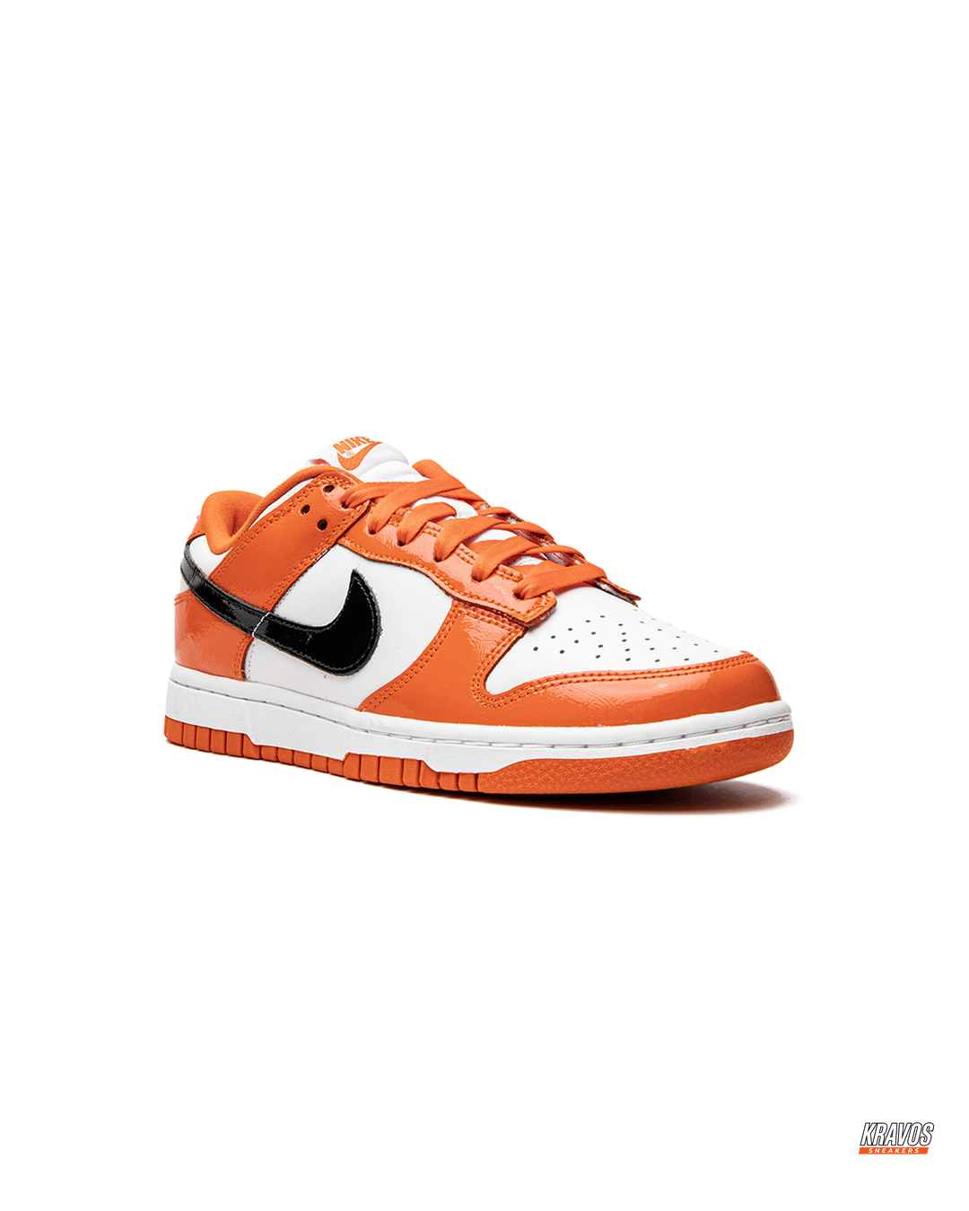 NK Leather Patent Panelled Court Trainer