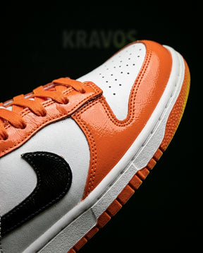 NK Leather Patent Panelled Court Trainer