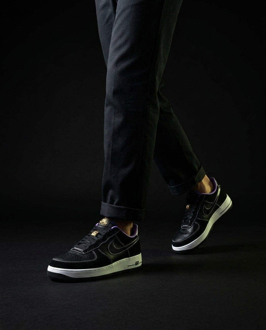 NK Leather Patent-Swoosh Court Trainer