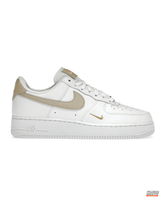 NK Leather Perforated-Toe Court Trainer White Khaki Gold #whitekhakigold