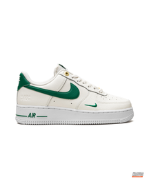 NK Leather Perforated-Toe Cupsole Trainer White Green #whitegreen