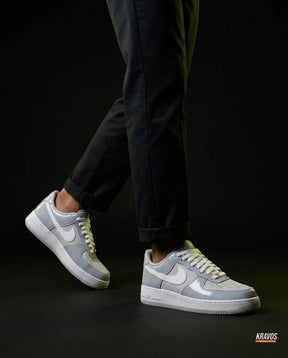 NK Leather Perforated-Toe Cupsole Trainer Wolf Grey White