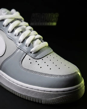 NK Leather Perforated-Toe Cupsole Trainer Wolf Grey White