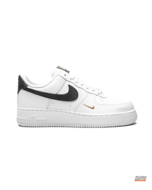 NK Leather Perforated-Toe Low Trainer White Black Gold #whiteblackgold
