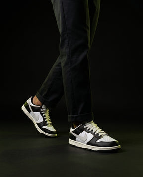 NK Leather Perforated-Toe Skate Trainer Black White