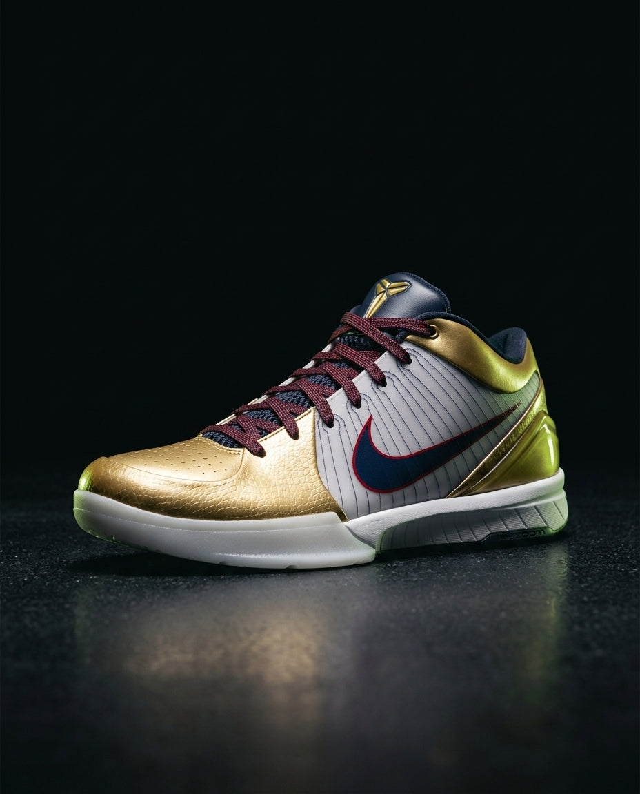 NK Leather Pinstriped Low Basketball Trainer