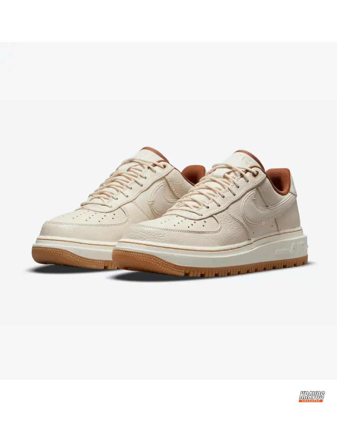 NK Leather Platform Gum-Sole Trainer