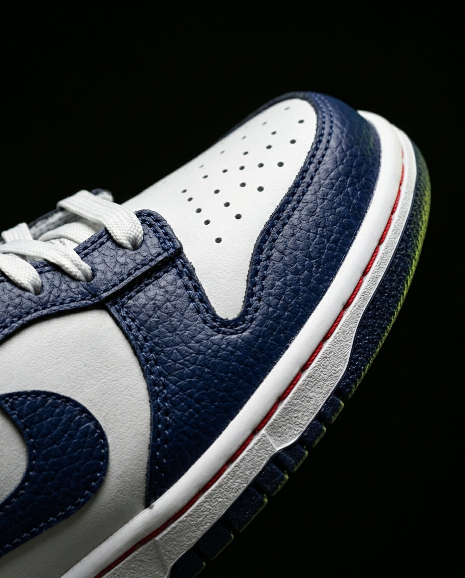 NK Leather Ribbed-Sole Basketball Trainer