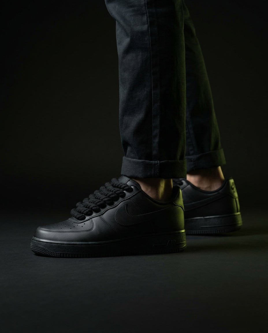 NK Leather Rope-Lace Court Trainer