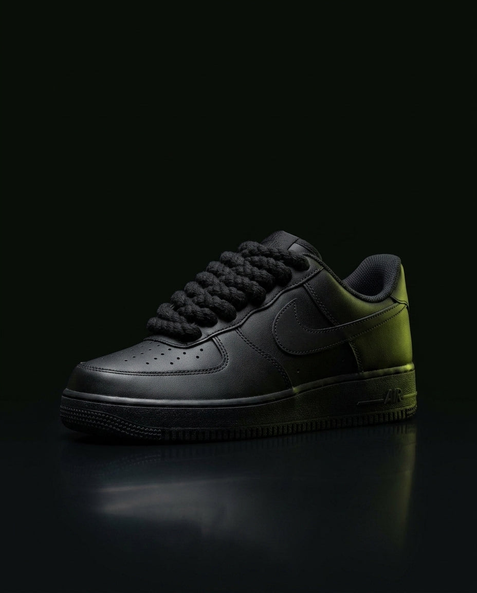 NK Leather Rope-Lace Court Trainer