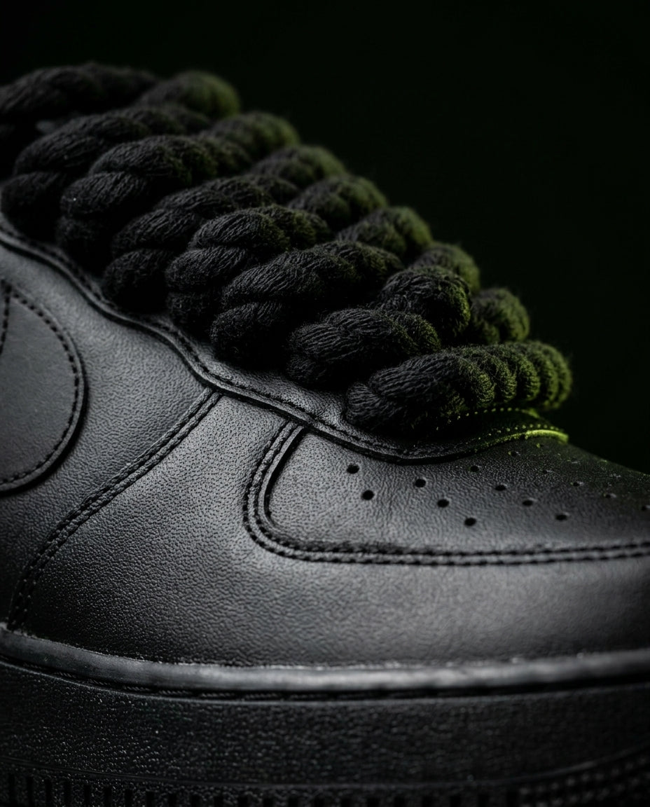 NK Leather Rope-Lace Court Trainer