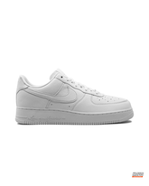 NK Leather Script-Heel Court Trainer Triple White #triplewhite