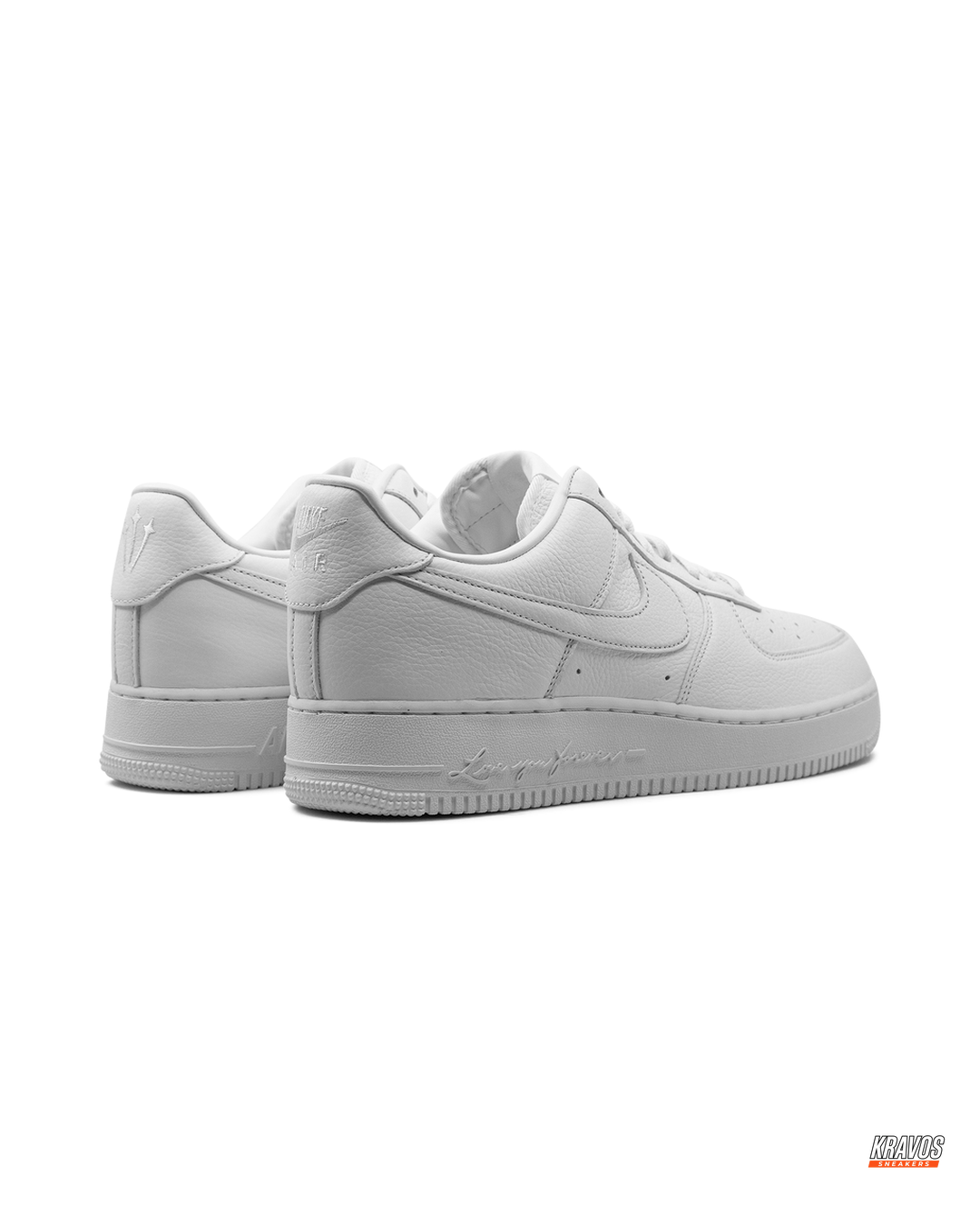 NK Leather Script-Heel Court Trainer