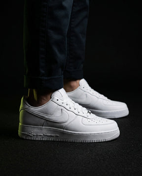 NK Leather Script-Heel Court Trainer