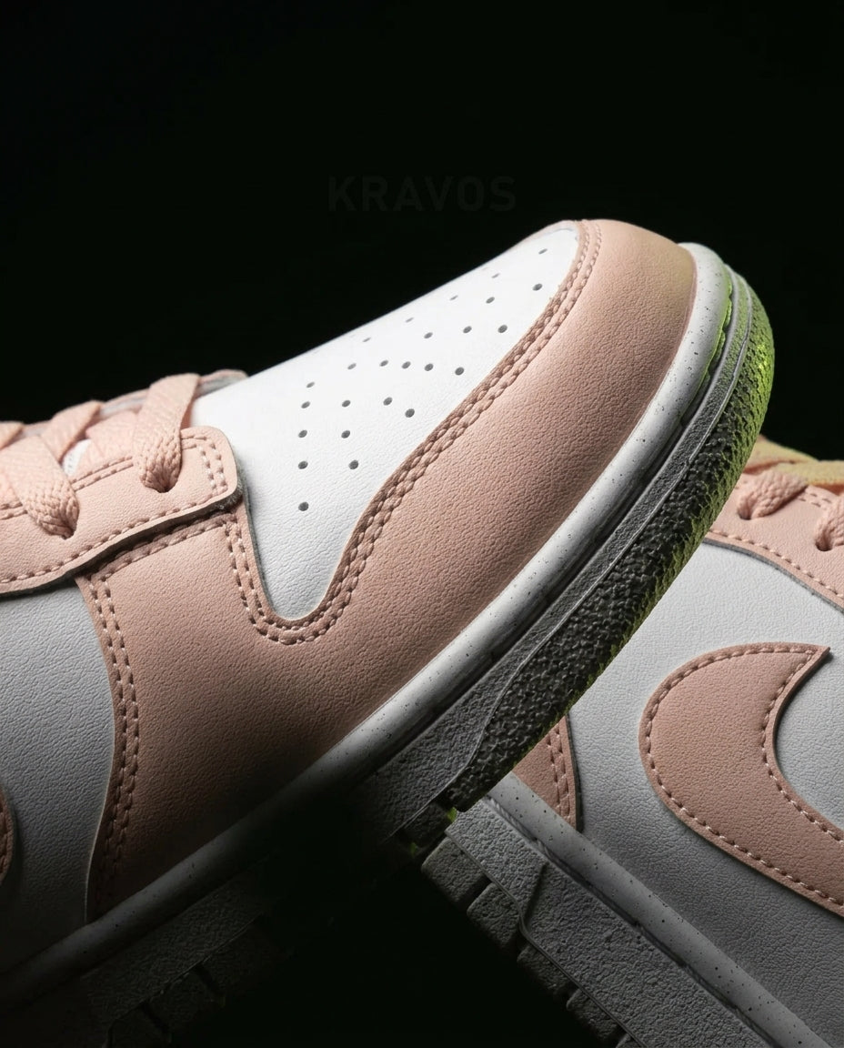 NK Leather Speckled-Sole Court Trainer