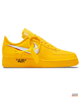 NK Leather Stitched Swoosh Court Trainer Yellow White #yellowwhite