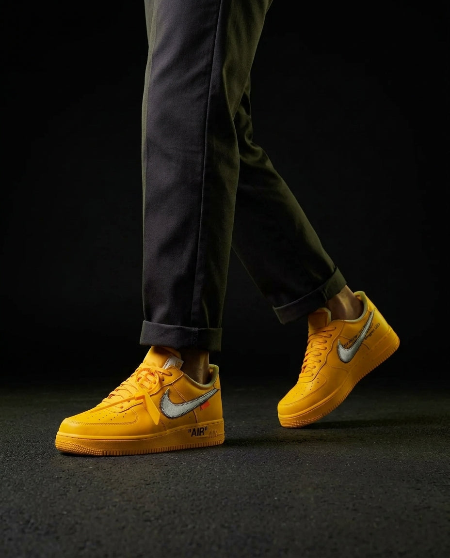 NK Leather Stitched Swoosh Court Trainer