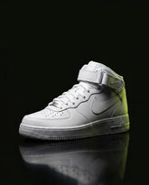 NK Leather Strap Mid Trainer Triple White