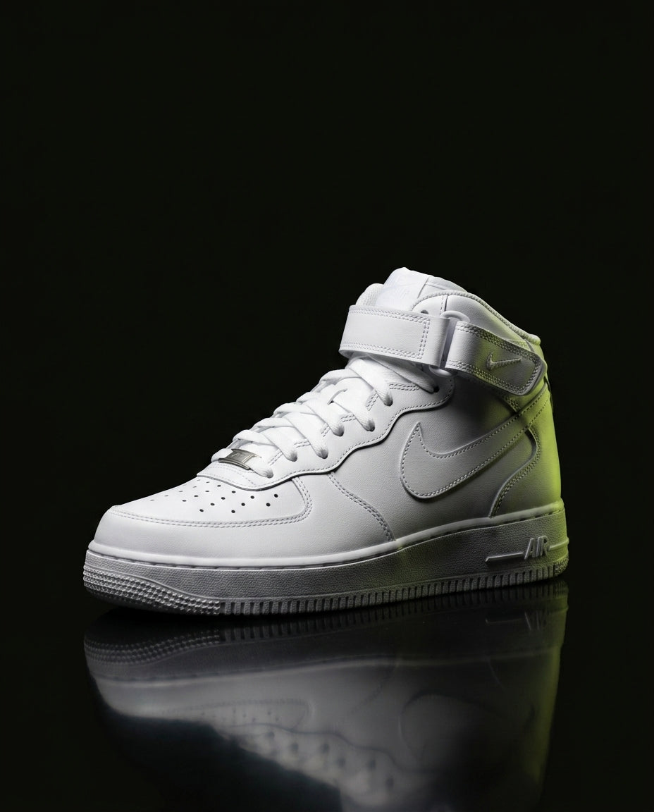 NK Leather Strap Mid Trainer