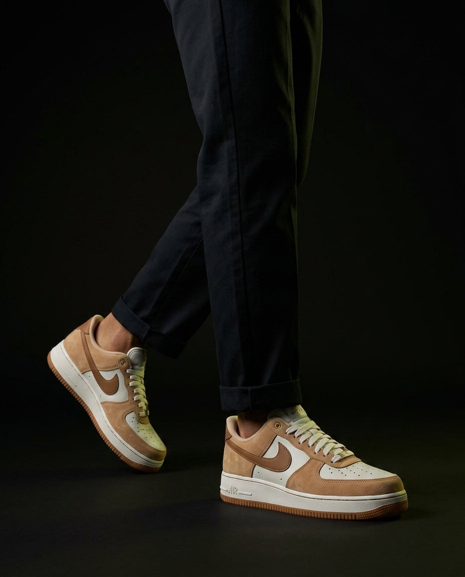NK Leather Suede Panelled Court Trainer