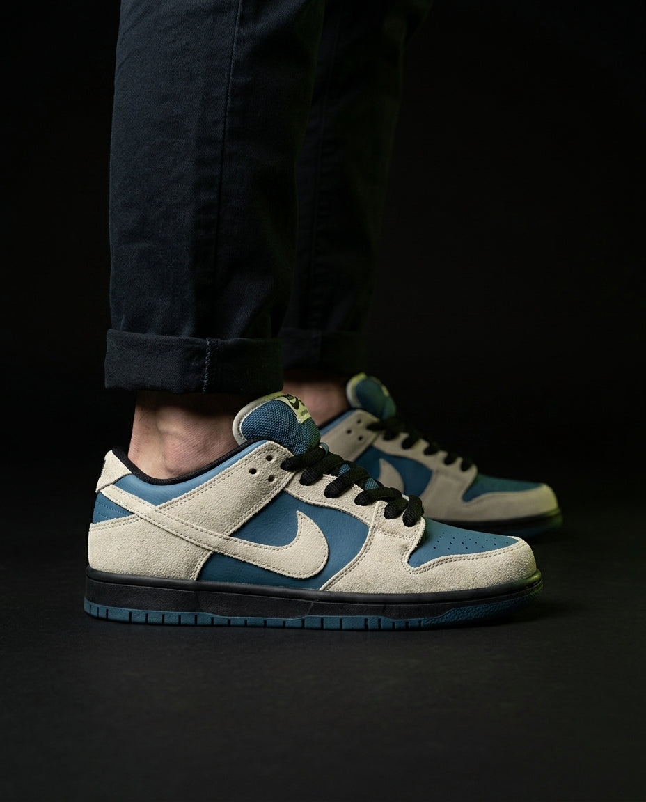 NK Leather Suede Panelled Skate Low