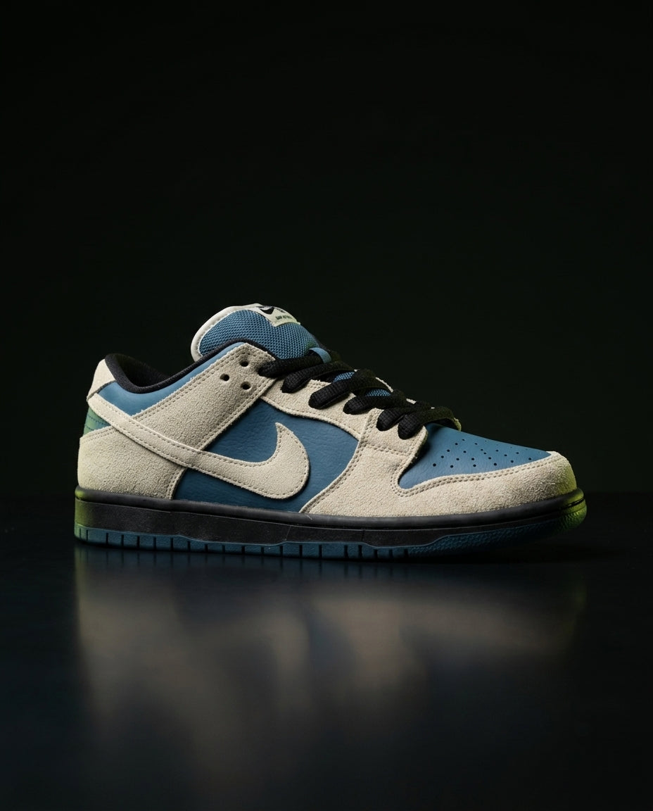 NK Leather Suede Panelled Skate Low