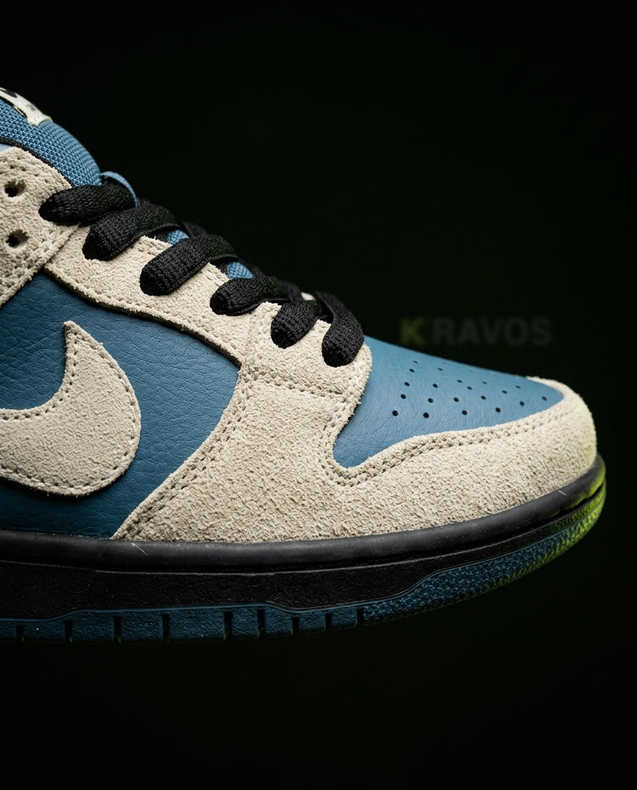 NK Leather Suede Panelled Skate Low