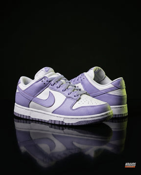 NK Leather Swoosh Overlay Trainer Lilac White